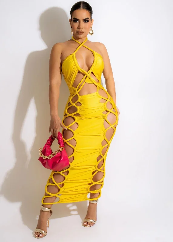 yellow dress / S