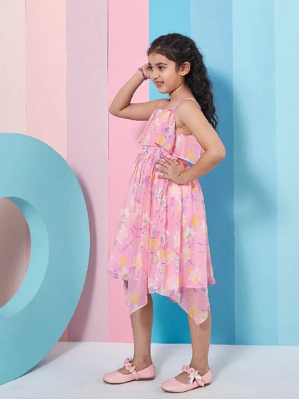 5-6Y / Pink / Chiffon